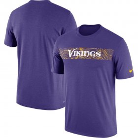 Wholesale Cheap Minnesota Vikings Nike Sideline Seismic Legend Performance T-Shirt Purple
