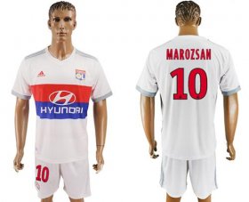 Wholesale Cheap Lyon #10 Marozsan Home Soccer Club Jersey