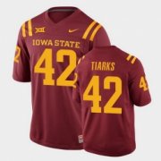 Wholesale Cheap Men Iowa State Cyclones #42 Jack Tiarks College Football Cardinal Replica Jersey