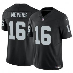 Men\'s Las Vegas Raiders #16 Jakobi Meyers Black 2023 F.U.S.E Vapor Untouchable Football Stitched Jersey