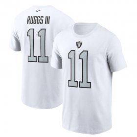 Wholesale Cheap Las Vegas Raiders #11 Henry Ruggs III Nike Team Player Name & Number T-Shirt White