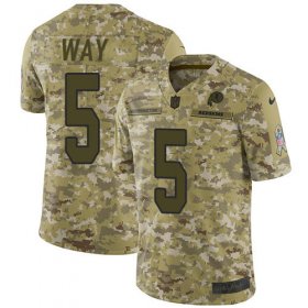 Wholesale Cheap Nike Redskins #5 Tress Way Camo Men\'s Stitched NFL Limited 2018 Salute To Service Jersey