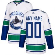 Wholesale Cheap Men's Adidas Canucks Personalized Authentic White Road NHL Jersey