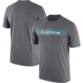 Wholesale Cheap Miami Dolphins Nike Sideline Seismic Legend Performance T-Shirt Charcoal