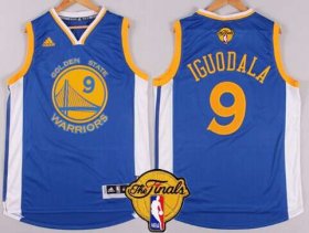 Wholesale Cheap Golden State Warriors #9 Andre Iguodala 2015 The Finals New Blue Jersey