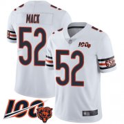 Wholesale Cheap Nike Bears #52 Khalil Mack White Men's Stitched NFL 100th Season Vapor Limited Jersey