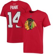 Wholesale Cheap Chicago Blackhawks #14 Richard Panik Reebok Home Name & Number T-Shirt Red