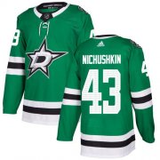 Wholesale Cheap Adidas Stars #43 Valeri Nichushkin Green Home Authentic Stitched NHL Jersey