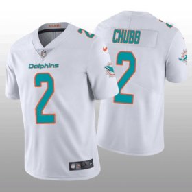 Wholesale Cheap Men\'s Miami Dolphins #2 Bradley Chubb 2022 White Vapor Untouchable Limited Stitched Jersey