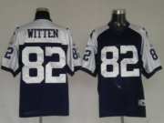 Wholesale Cheap Cowboys #82 Jason Witten Blue Thanksgiving Stitched Throwback NFL Jersey