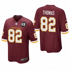 Cheap Washington Redskins #82 Logan Thomas Men\'s Nike Burgundy Bobby Mitchell Uniform Patch NFL Game Jersey