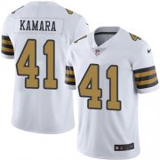 Wholesale Cheap Nike Saints #41 Alvin Kamara White Men's Stitched NFL Limited Rush Jersey