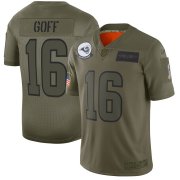 Wholesale Cheap Nike Rams #16 Jared Goff Camo Men's Stitched NFL Limited 2019 Salute To Service Jersey