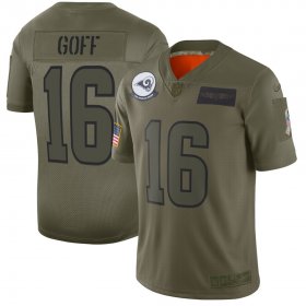 Wholesale Cheap Nike Rams #16 Jared Goff Camo Men\'s Stitched NFL Limited 2019 Salute To Service Jersey