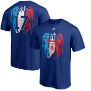 Wholesale Cheap Chicago Cubs #17 Kris Bryant Majestic 2019 Spring Training Name & Number T-Shirt Royal