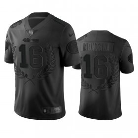 Wholesale Cheap San Francisco 49ers #16 Joe Montana Men\'s Nike Black NFL MVP Limited Edition Jersey