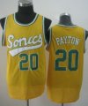 Wholesale Cheap Seattle Supersonics #20 Gary Payton 2003-04 Yellow Swingman Jersey