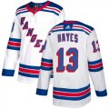 Wholesale Cheap Adidas Rangers #13 Kevin Hayes White Road Authentic Stitched NHL Jersey