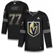 Wholesale Cheap Adidas Golden Knights #77 Brad Hunt Black Authentic Classic Stitched NHL Jersey