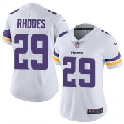 Wholesale Cheap Nike Vikings #29 Xavier Rhodes White Women's Stitched NFL Vapor Untouchable Limited Jersey