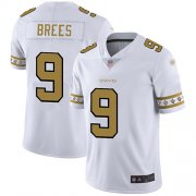 Wholesale Cheap Nike Saints #9 Drew Brees White Men's Stitched NFL Limited Team Logo Fashion Jersey