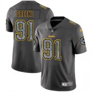 Wholesale Cheap Nike Steelers #91 Kevin Greene Gray Static Men's Stitched NFL Vapor Untouchable Limited Jersey