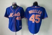 Wholesale Cheap Mets #45 Zack Wheeler Blue Cool Base Stitched MLB Jersey