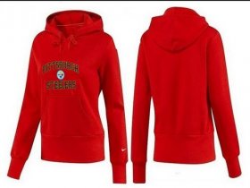 Wholesale Cheap Women\'s Pittsburgh Steelers Heart & Soul Pullover Hoodie Red