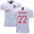 Wholesale Cheap Portugal #22 Eduardo Away Kid Soccer Country Jersey