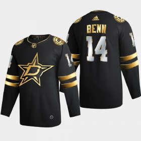 Cheap Dallas Stars #14 Jamie Benn Men\'s Adidas Black Golden Edition Limited Stitched NHL Jersey