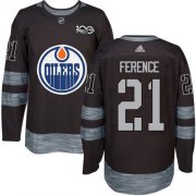 Wholesale Cheap Adidas Oilers #21 Andrew Ference Black 1917-2017 100th Anniversary Stitched NHL Jersey