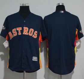 Wholesale Cheap Astros Blank Navy Blue New Cool Base 2019 World Series Bound Stitched MLB Jersey