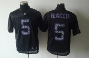 Wholesale Cheap Sideline Black United Ravens #5 Joe Flacco Black Stitched NFL Jersey