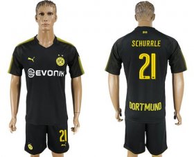 Wholesale Cheap Dortmund #21 Schurrle Away Soccer Club Jersey