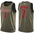 Wholesale Cheap Nike Houston Rockets #7 Carmelo Anthony Green NBA Swingman Salute to Service Jersey