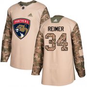 Wholesale Cheap Adidas Panthers #34 James Reimer Camo Authentic 2017 Veterans Day Stitched NHL Jersey