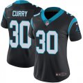 Wholesale Cheap Nike Panthers #30 Stephen Curry Black Team Color Women's Stitched NFL Vapor Untouchable Limited Jersey
