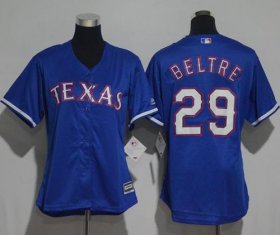 Wholesale Cheap Rangers #29 Adrian Beltre Blue Alternate Women\'s Stitched MLB Jersey
