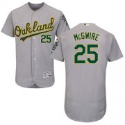 Wholesale Cheap Athletics #25 Mark McGwire Grey Flexbase Authentic Collection Stitched MLB Jersey