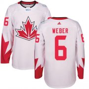 Wholesale Cheap Team Canada #6 Shea Weber White 2016 World Cup Stitched Youth NHL Jersey
