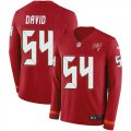 Wholesale Cheap Nike Buccaneers #54 Lavonte David Red Team Color Men's Stitched NFL Limited Therma Long Sleeve Jersey