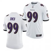 Wholesale Cheap Men's Baltimore Ravens #99 Odafe Oweh White 2021 Limited Football Jersey