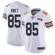 Wholesale Cheap Nike Bears #85 Cole Kmet White Alternate Women's Stitched NFL Vapor Untouchable Limited 100th Season Jersey