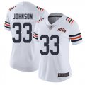 Wholesale Cheap Nike Bears #33 Jaylon Johnson White Alternate Women's Stitched NFL Vapor Untouchable Limited 100th Season Jersey