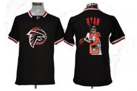 Wholesale Cheap Nike Falcons #2 Matt Ryan Black Men\'s NFL Game All Star Fashion Jersey