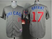 Wholesale Cheap Cubs #17 Kris Bryant Grey Road Cool Base Stitched MLB Jersey