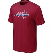 Wholesale Cheap Washington Capitals Big & Tall Logo Red NHL T-Shirt