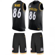 Wholesale Cheap Nike Steelers #86 Hines Ward Black Team Color Men's Stitched NFL Limited Tank Top Suit Jersey