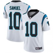 Wholesale Cheap Nike Panthers #10 Curtis Samuel White Men's Stitched NFL Vapor Untouchable Limited Jersey