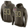 Wholesale Cheap NFL Men's Nike Tampa Bay Buccaneers #93 Gerald McCoy Stitched Green Olive Salute To Service KO Performance Hoodie